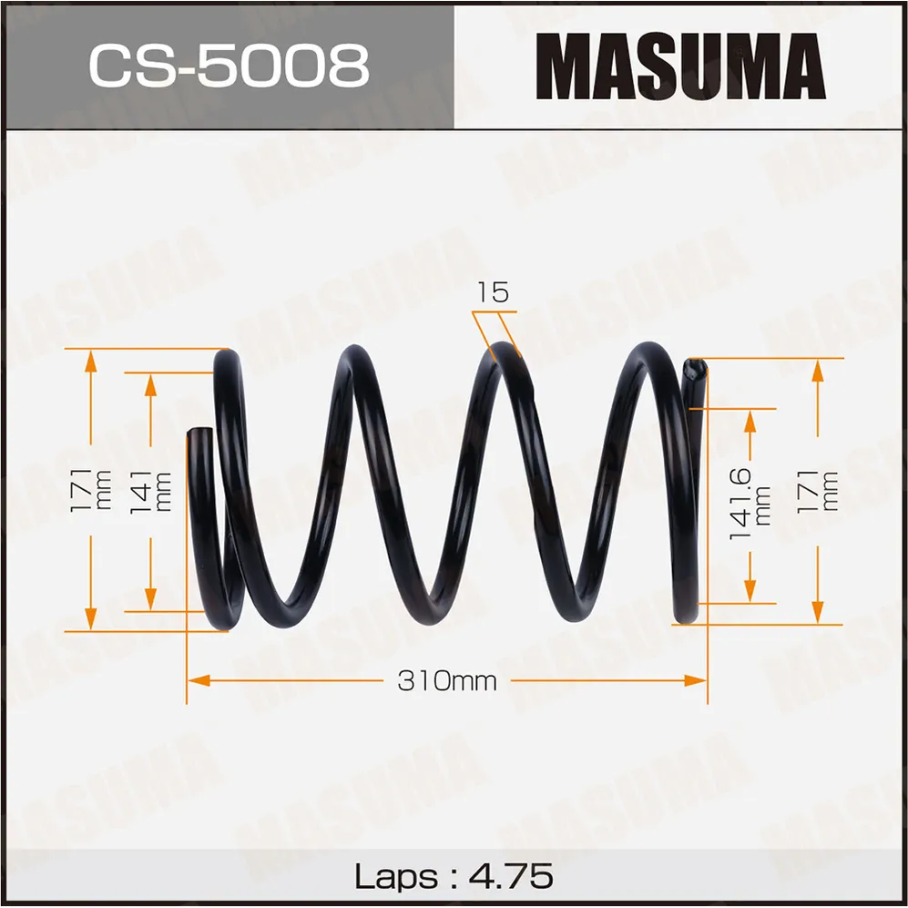 Пружина подвески MASUMA CS5008