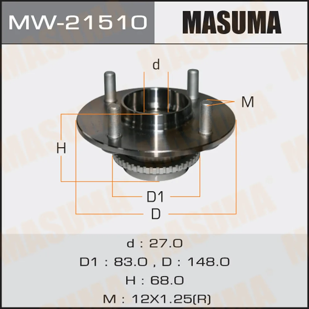 Ступица задняя NISSAN ALMERA MASUMA MW-21510