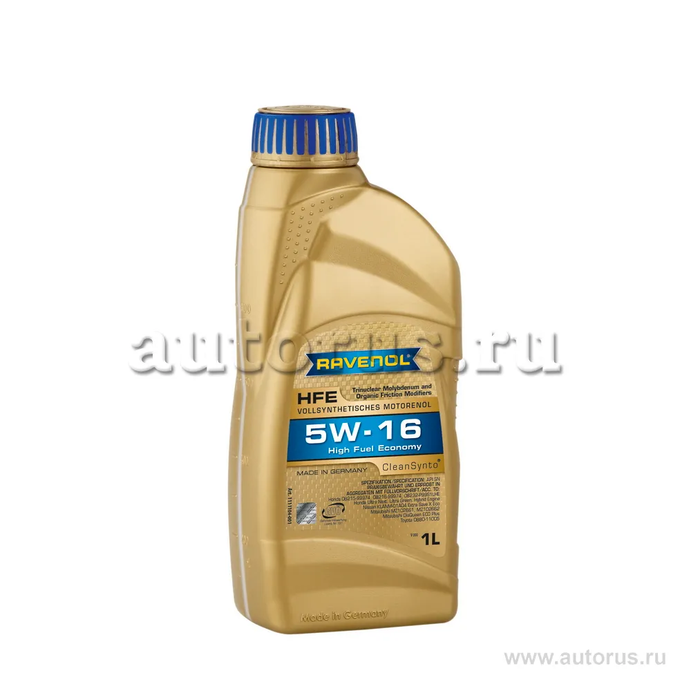Моторное масло RAVENOL High Fuel Economy HFE SAE 5W-16 (1л) new 1111104-001 (4014835812284)
