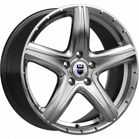Диск литой R17 7.5J 5x120/72.6 ET34 КИК Барракуда Дарк платинум 72283