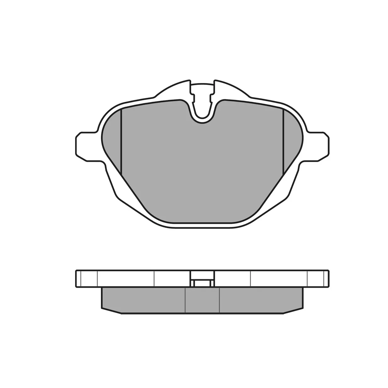 Колодки торм.зад.(WVA 24561 18.0mm.) PLATINUM PAD