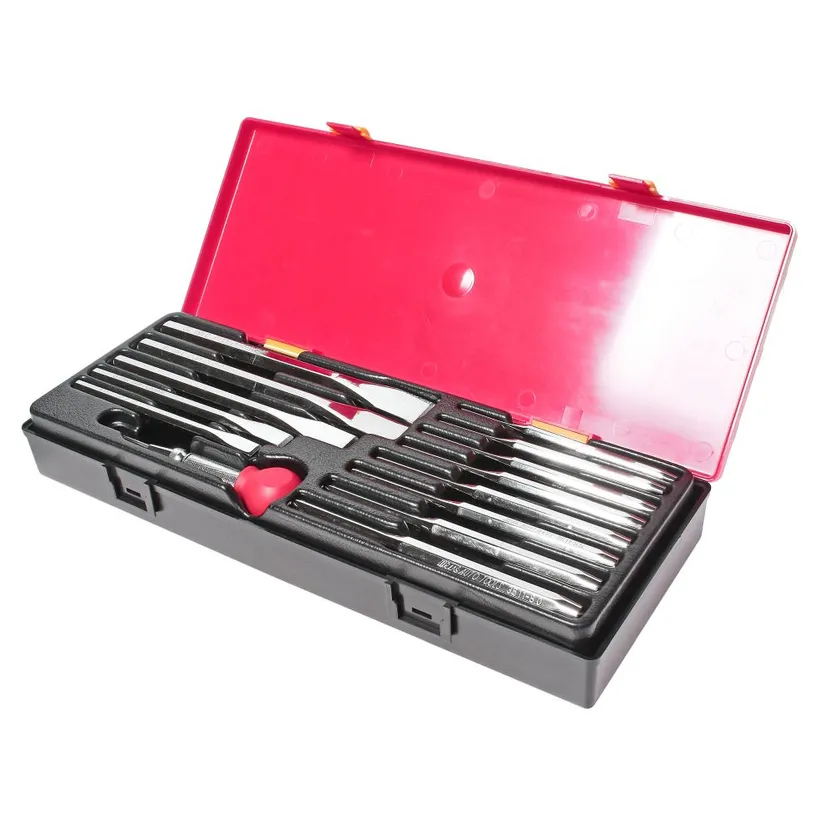 Набор выколоток и зубил с кернером в кейсе 14 предметов JTC-K8141