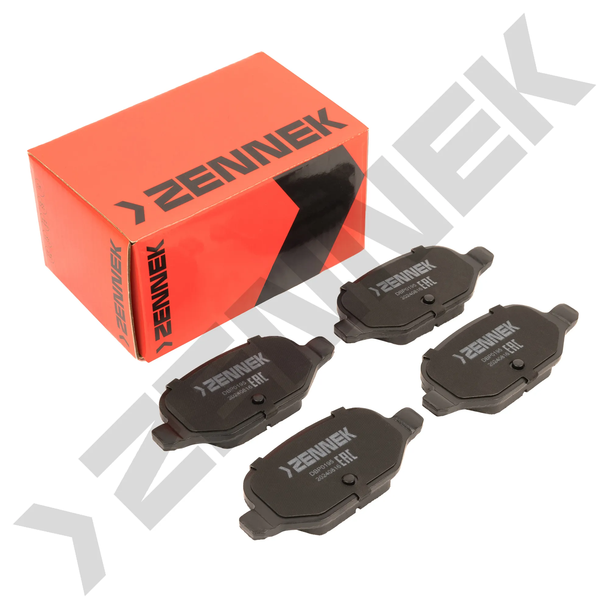 Колодки тормозные дисковые задние FIAT 500 07-, PANDA 03- ZENNEK DBP0195