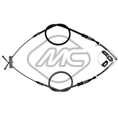 Трос ручника OPL KADETT E CARAVAN (-CH J2678898) Metalcaucho 82484