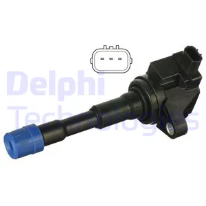 Катушка зажигания (1Cyl) HONDA Civic 05-10/Fit/Jazz 02-> 1,2…1,4L DELPHI GN10248-12B1