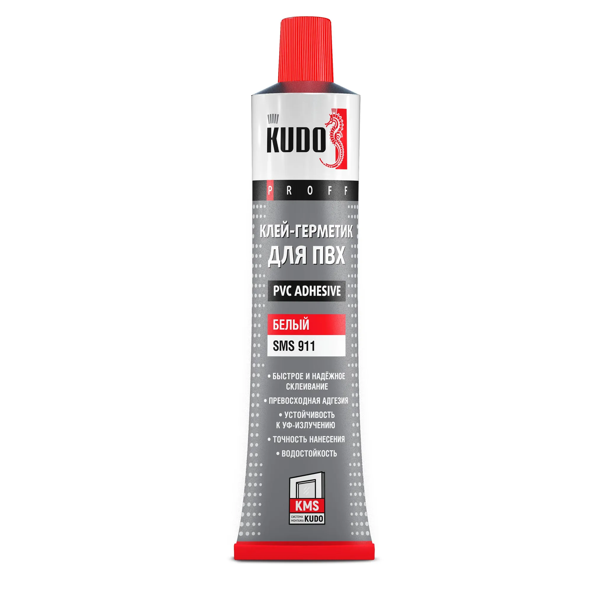 Клей-герметик для ПВХ KUDO PROFF SMS-911, белый, 180 мл KUDO KUDO SMS-911