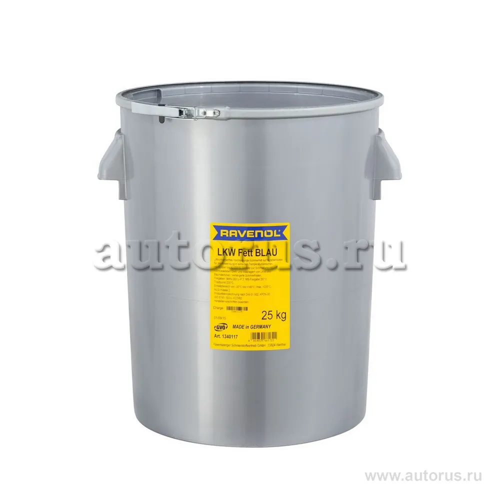 Смазка пластичная RAVENOL LKW Fett Blau 25 кг Ravenol 1340117-025