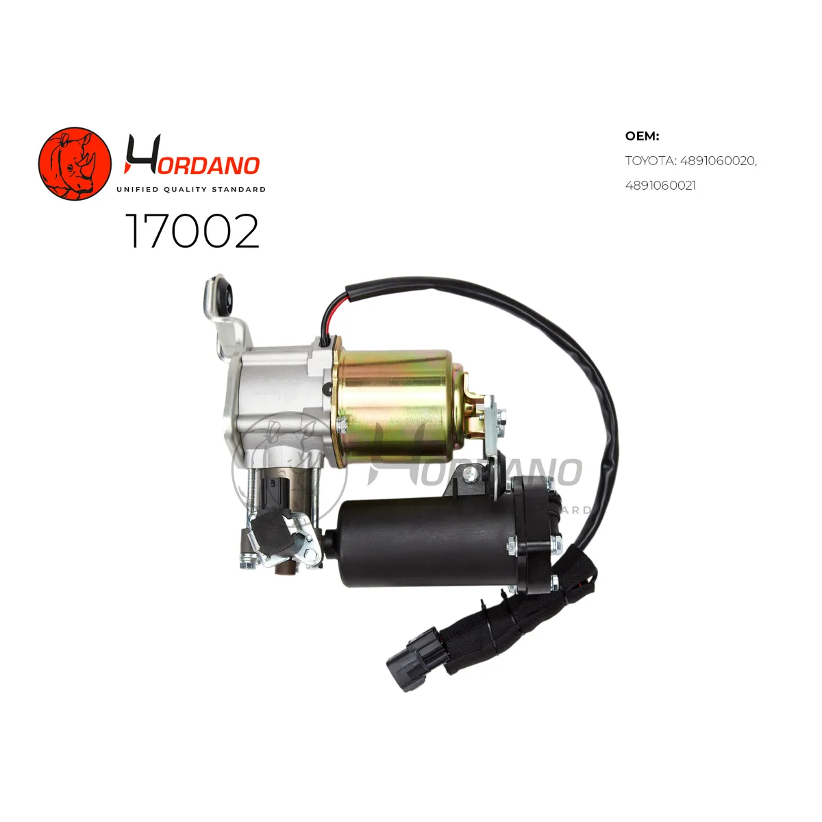 Компрессор пневматической подвески LEXUS GX470 (2001-2009) Hordano 17002