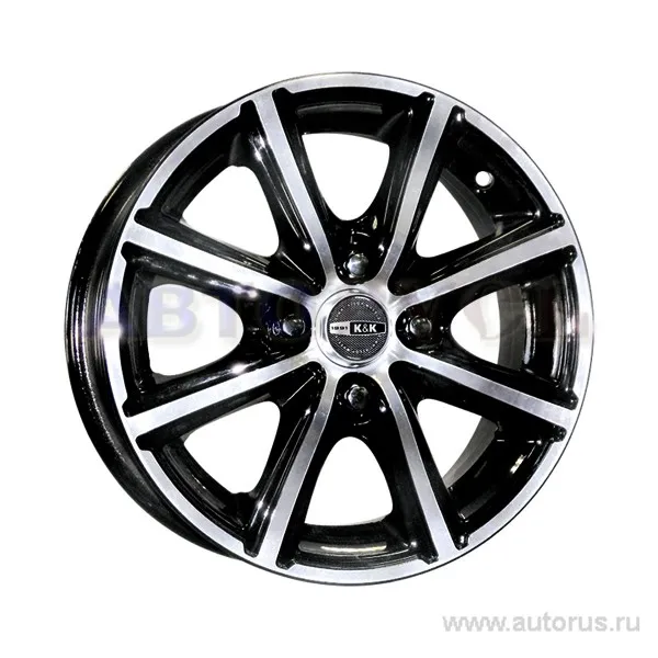 Диск литой R14 5.5J 4x100/67 ET45 КИК Конкур алмаз 1905