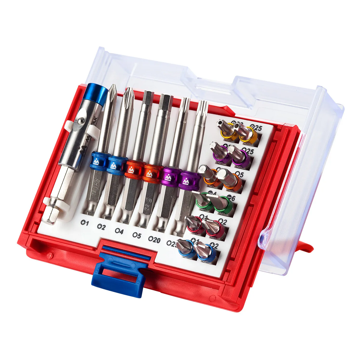 Набор вставок (бит) 1/4, TORX, HEX , PZ, PH, SLOT, 19 предметов МАСТАК 058-10019C МАСТАК 058-10019C