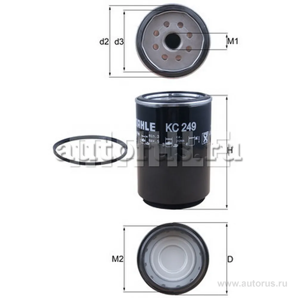 Фильтр топливный KNECHT/MAHLE KC249D