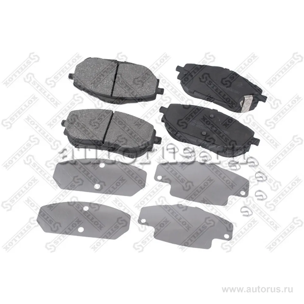 Колодки диск. перед. с антискрип. пластинами Toyota Corolla, Auri STELLOX 000 655B-SX