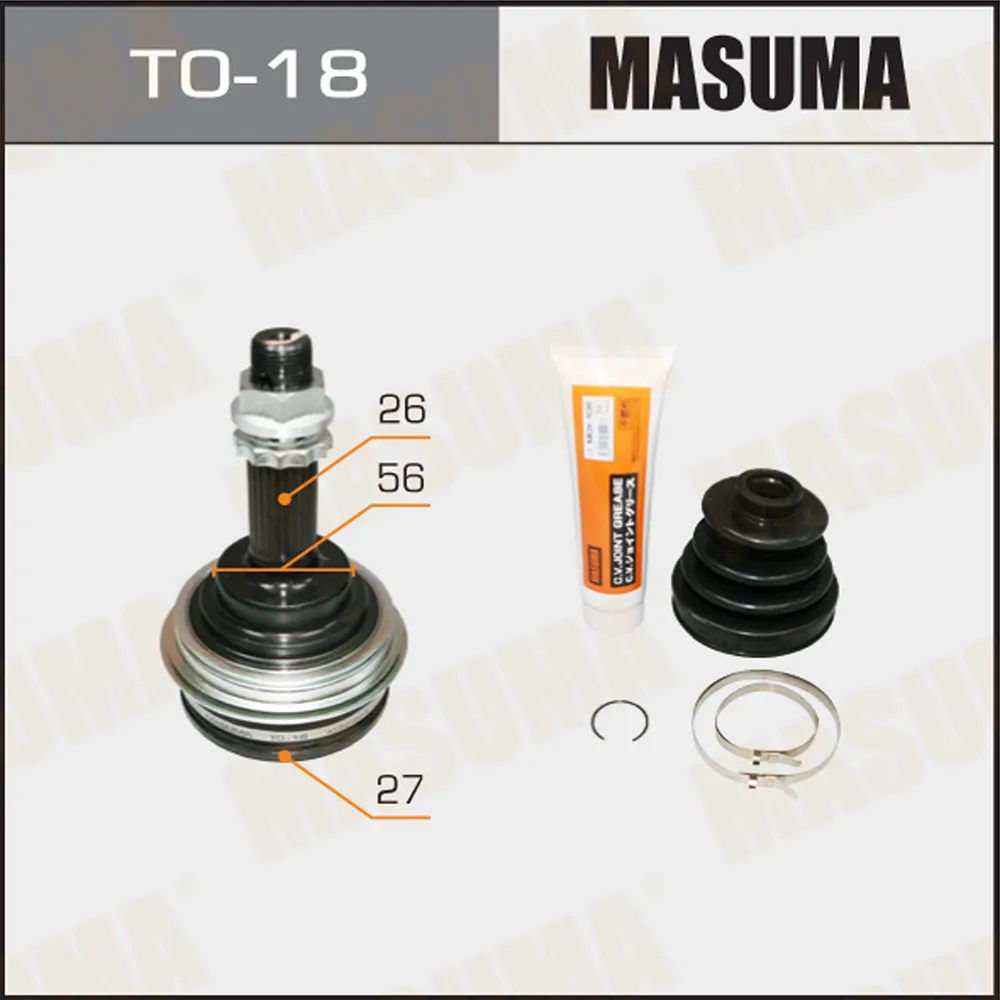 ШРУС ШРУС 27X56X26 MASUMA TO18