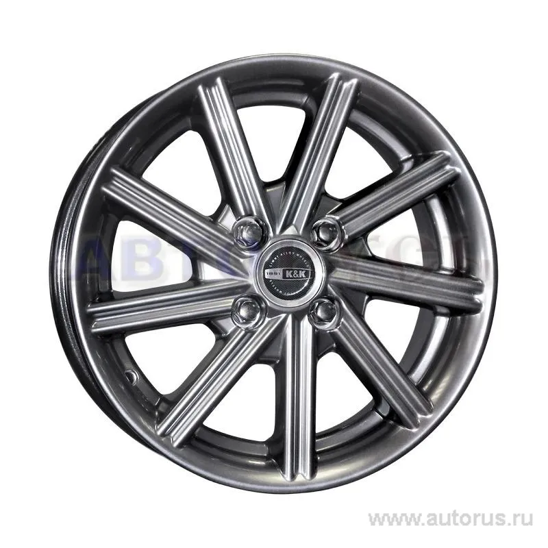 Диск литой R14 5.5J 4x98/58.6 ET40 КИК Рубикон сильвер 0342