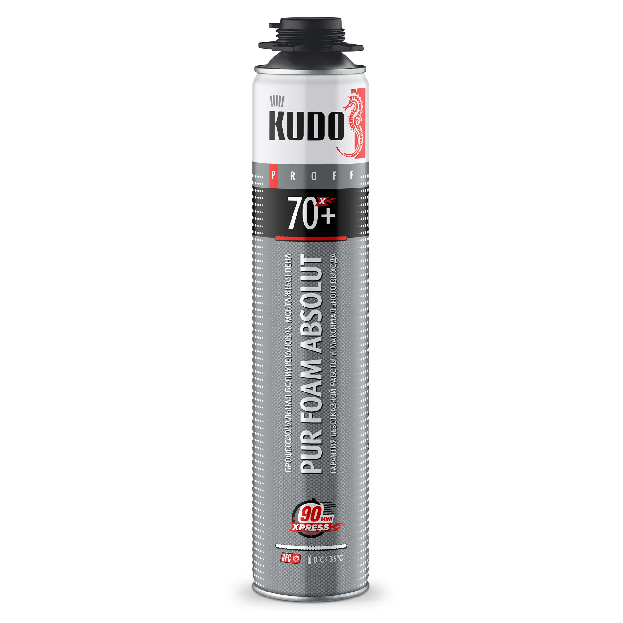 Пена монтажная профессиональная летняя PROFF ABSOLUT 70+ XPRESS 1000 мл KUDO KUPP10SX70+