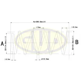ПРУЖИНА ПЕР Nissan Almera 1.5 00 G.U.D GCS062031