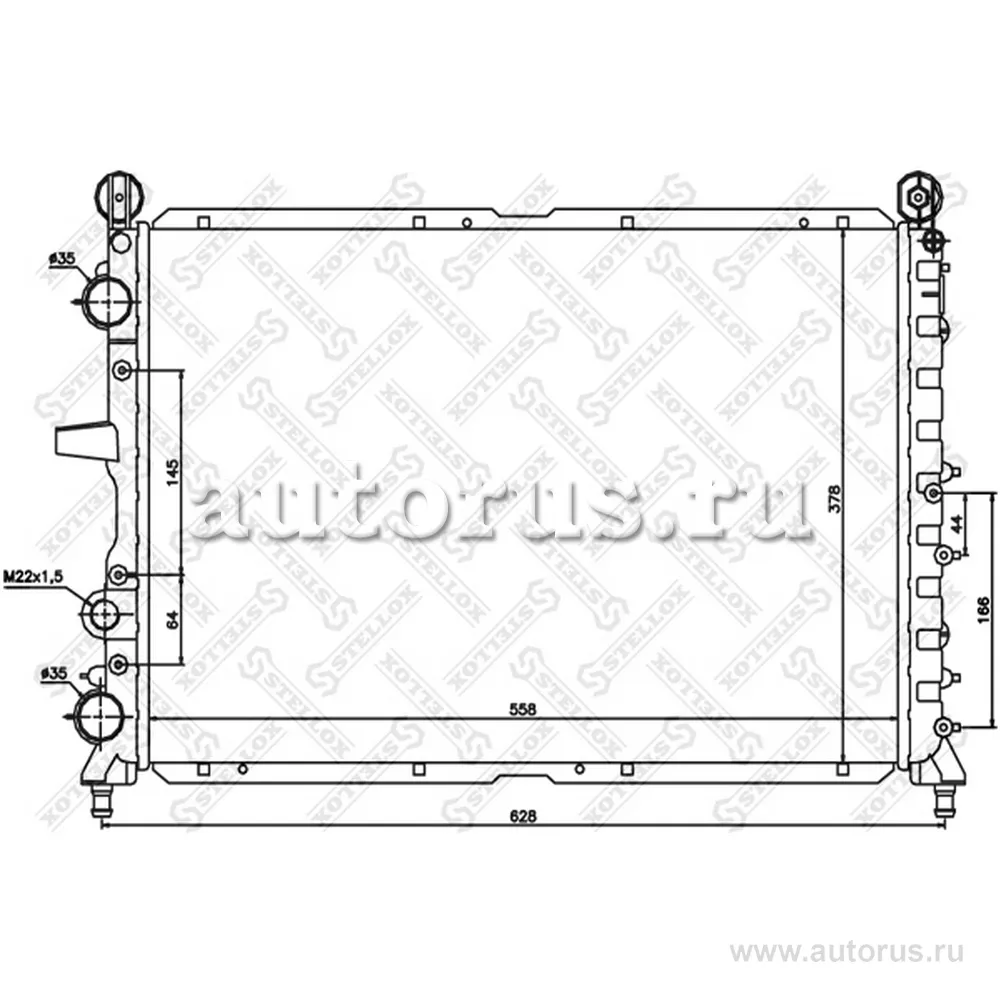 Радиатор системы охл. Fiat Tempra/Tipo STELLOX 1025483_SX