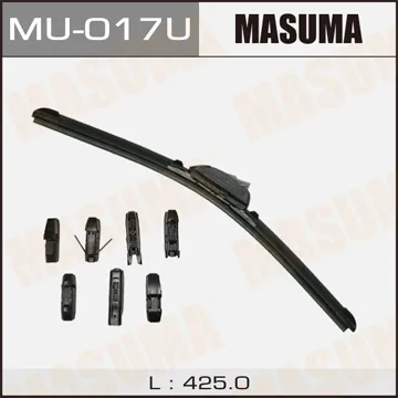 Щетка стеклоочистителя 425 мм бескаркасная 1 шт MASUMA Nano Graphite MU-017U