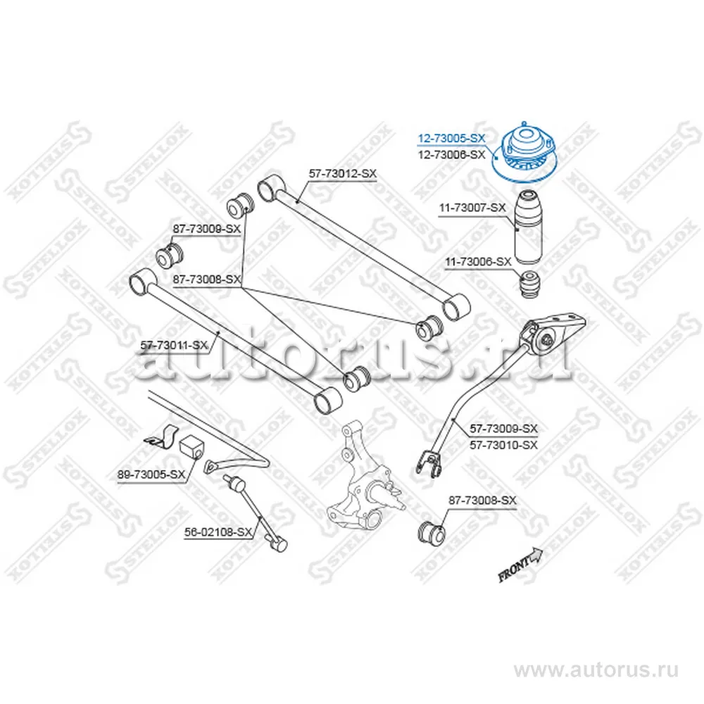 Опора амортизатора зад. п. Daewoo Nubir STELLOX 1273005_SX