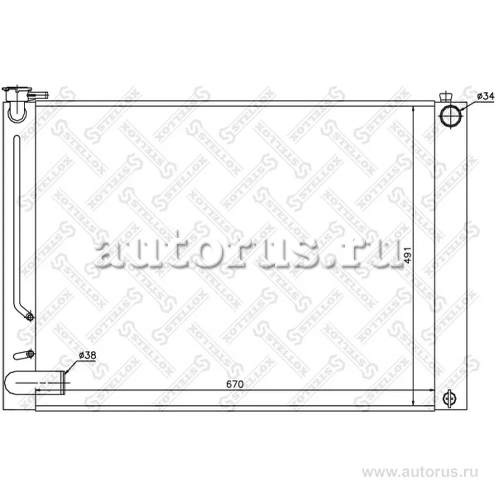 Радиатор системы охлаждения АКПП Lexus RX300 03> STELLOX 10-25363-SX