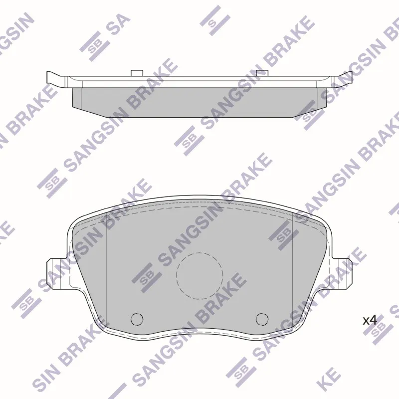 Колодки тормозные SKODA FABIA VOLKSWAGEN POLO 1.2-1.9D 01- передние HI-Q SP1806