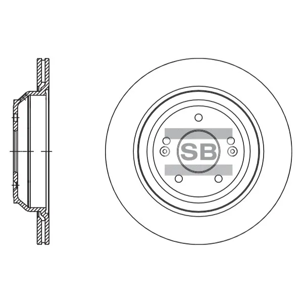 Диск тормозной SANGSIN BRAKE SD1134
