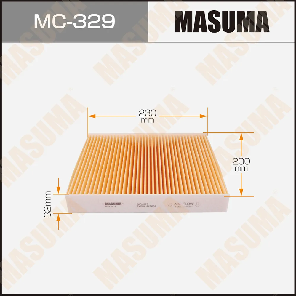 Фильтр салонный NISSAN BLUEBIRD SYLPHY MASUMA MC-329