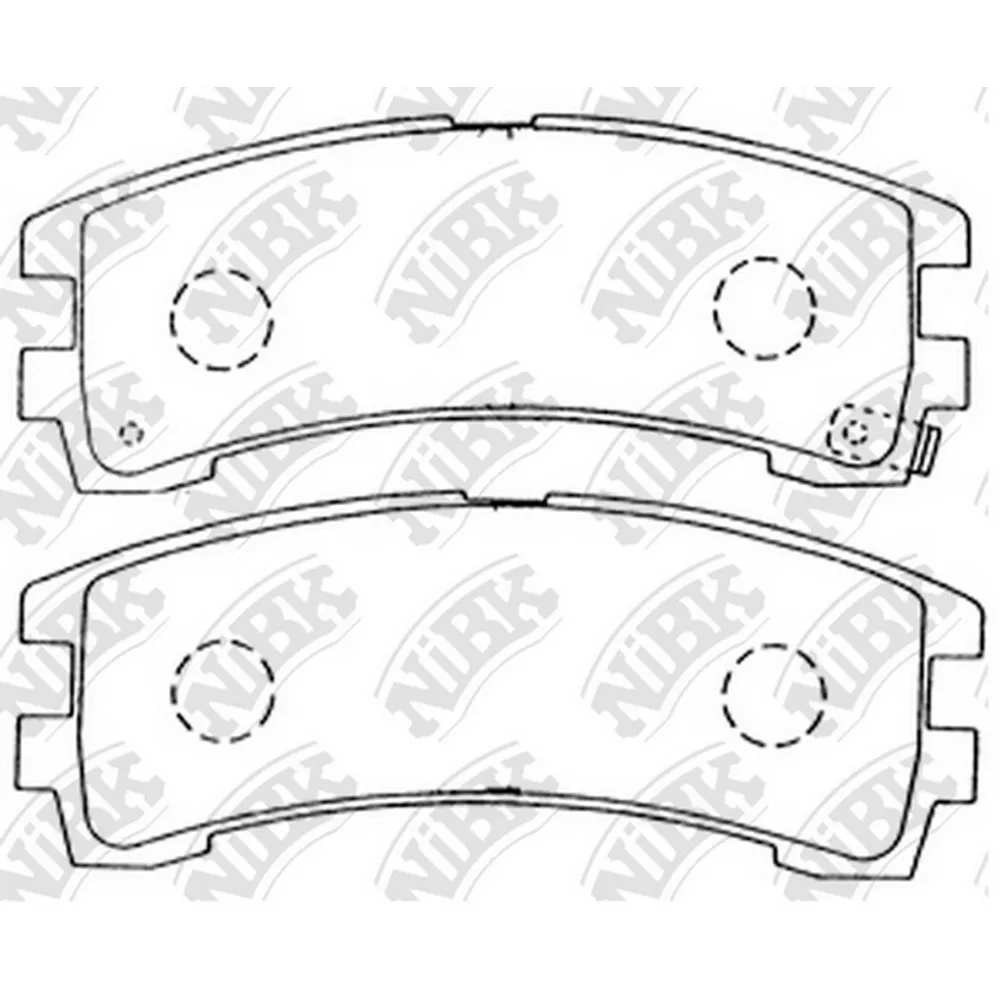 Колодки тормозные NIBK PN2304