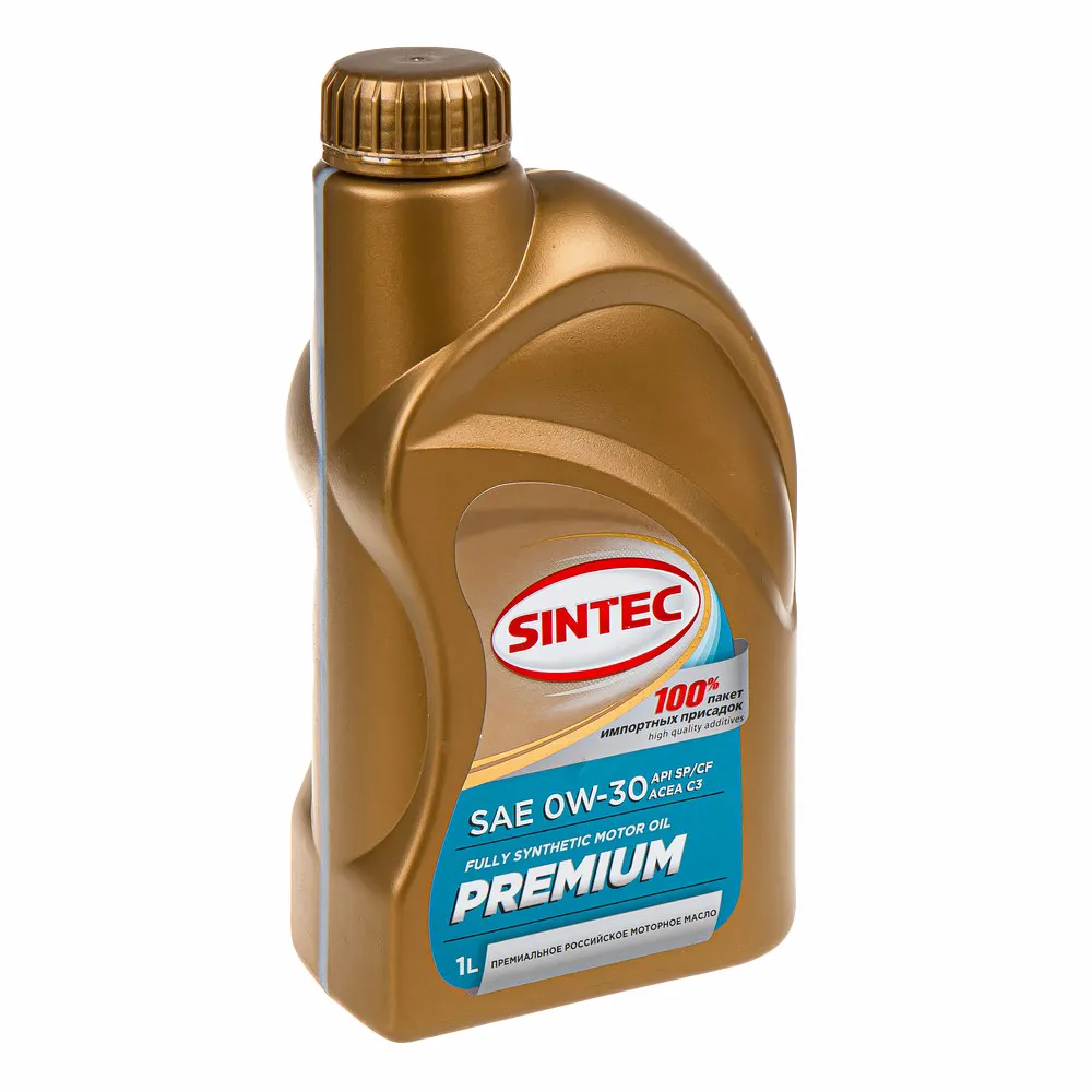 Масло моторное Sintec Premium 0W-30 C3 синтетическое 1 л 322765