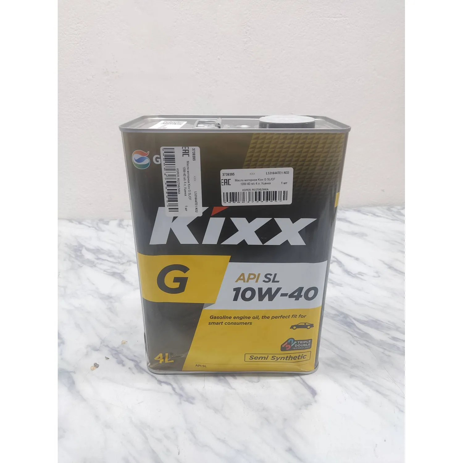Масло моторное Kixx G SL/CF 10W-40 п/с 4 л, Уценка
