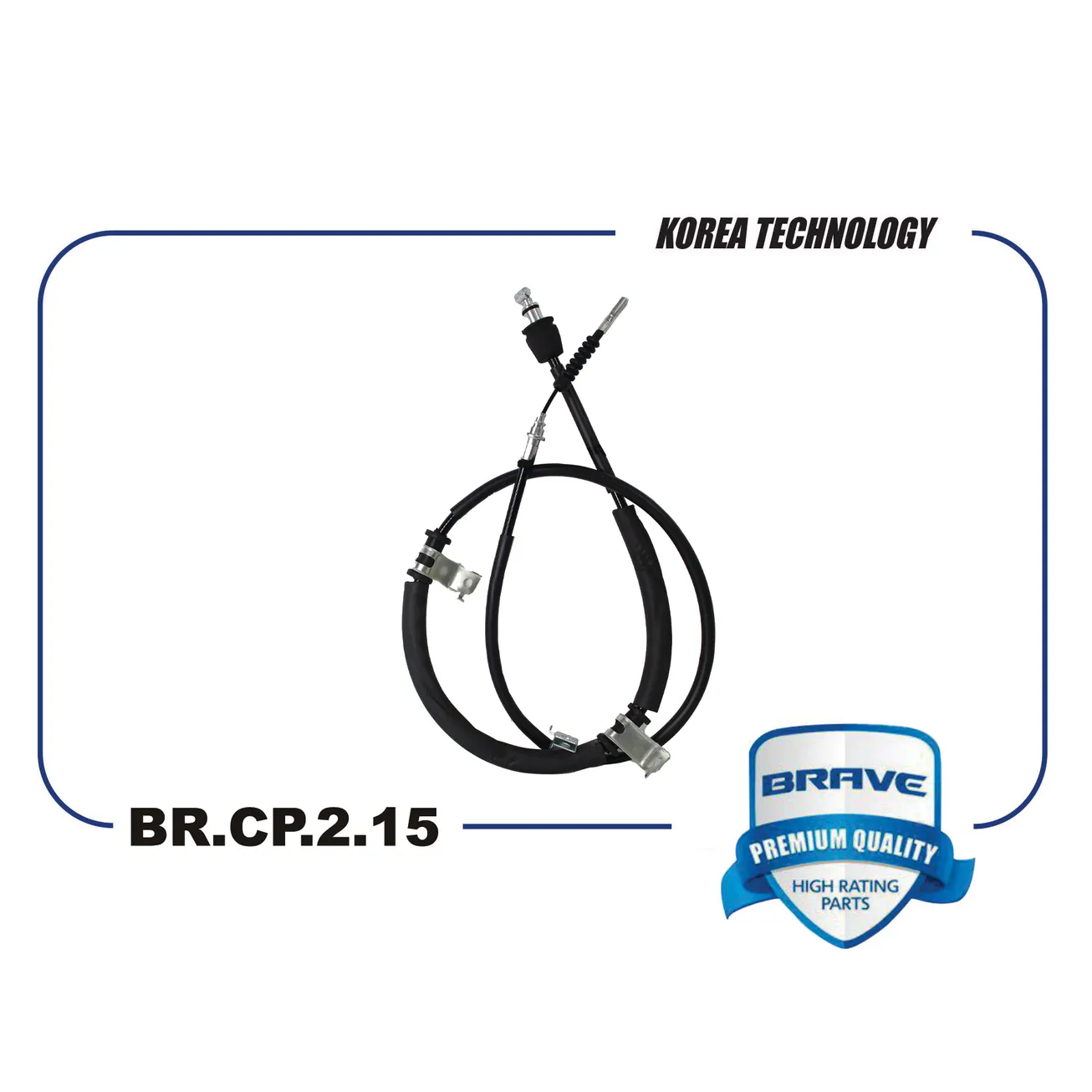 Трос ручного тормоза правый BR.CP.2.15 59770-1H300 KIA Ceed 1.4-2.0i BRAVE BRCP215