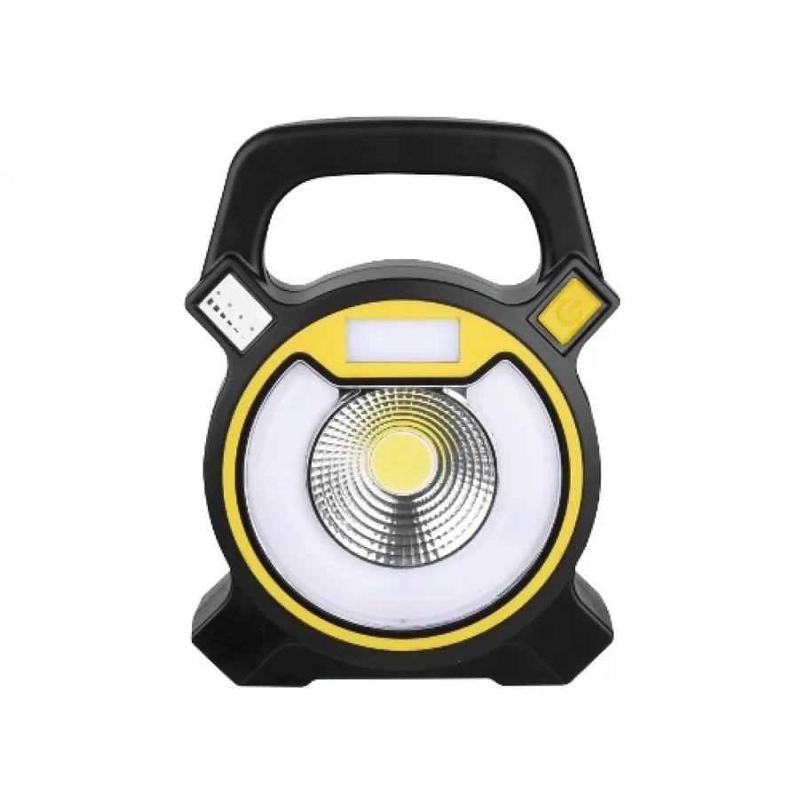 Фонарь акк., кемп, COB LED, 5В 1,2,4А-ч, USB, пласт, черный, коробка Camelion LED5631
