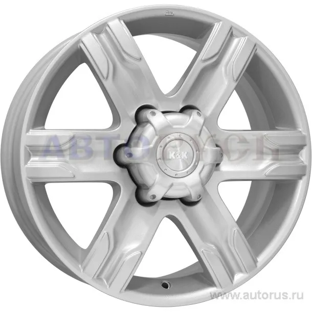 Диск литой R17 8J 6x139.7/67.1 ET38 КИК Риальто блэк платинум 14537