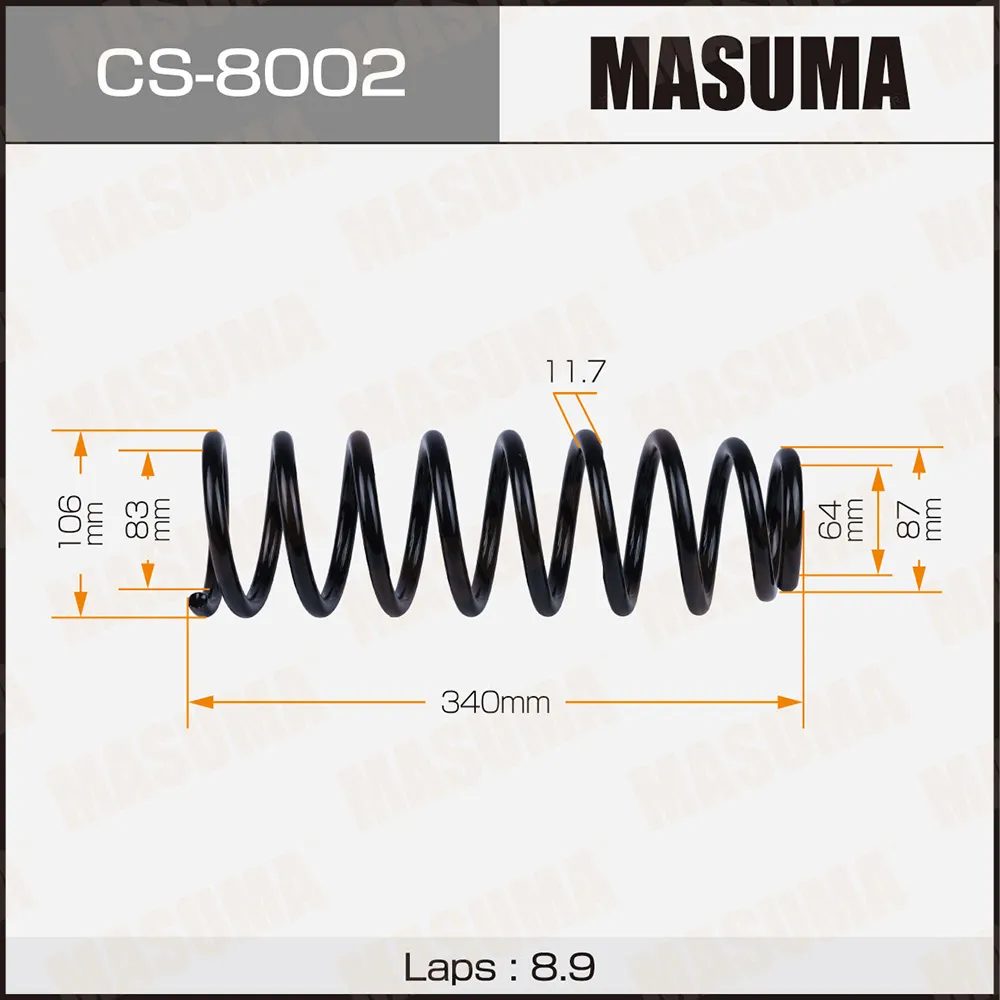 Пружина подвески MASUMA CS-8002