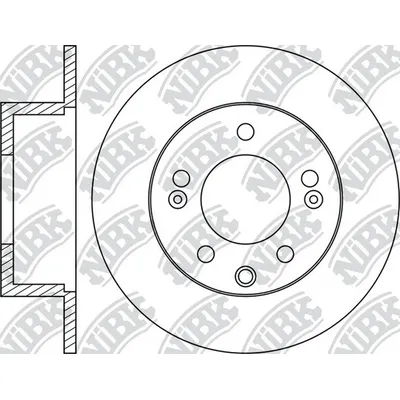 Диск тормозной задний KIA CERATO 08-/ SOUL 08- NIBK RN1786