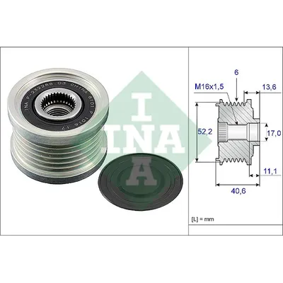 Шкив генератора INA 535 0044 10
