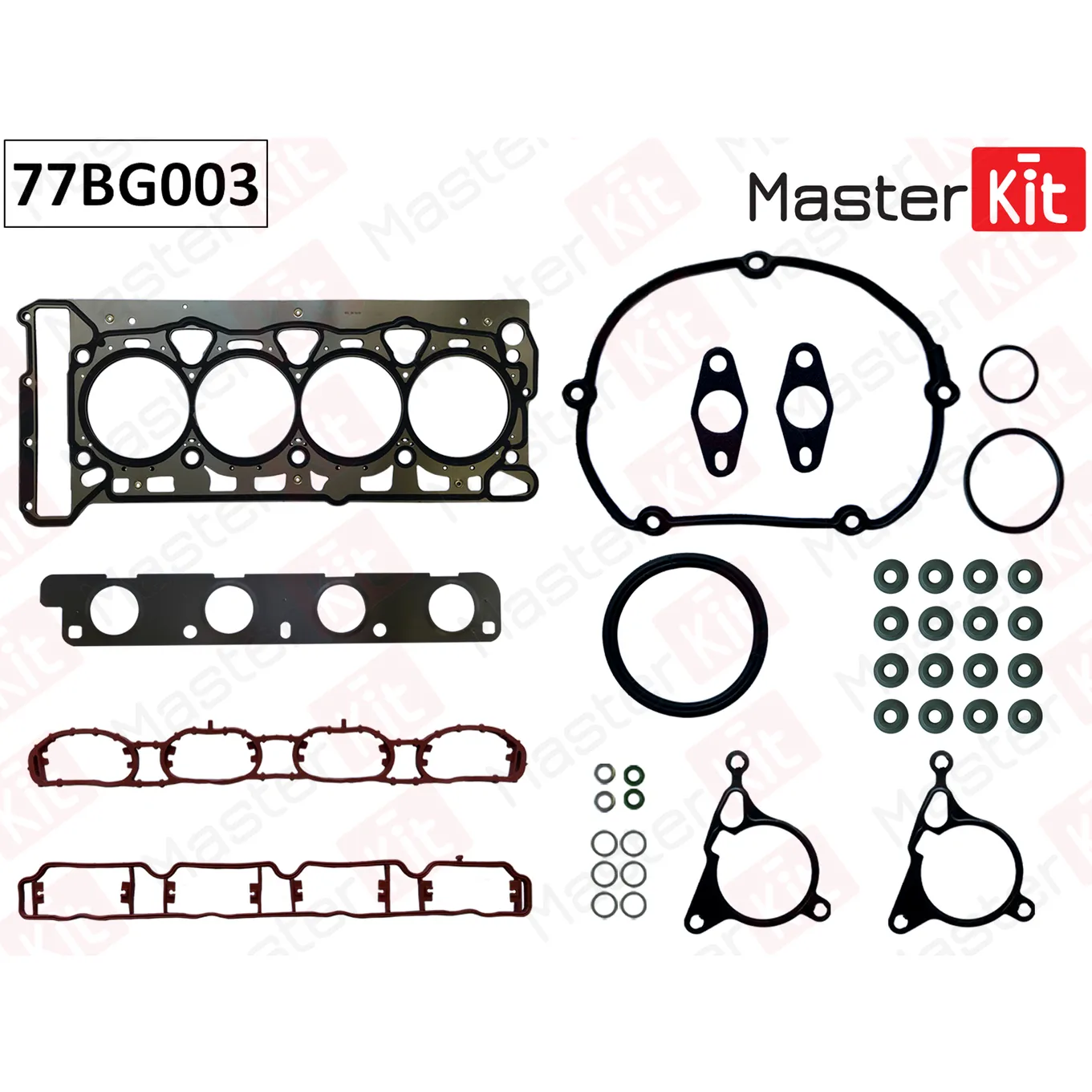 Набор прокладок верхний AUDI A3 [8P1] (2003- 2013)/VW GOLF V (2003-2009) MASTERKIT 77BG003