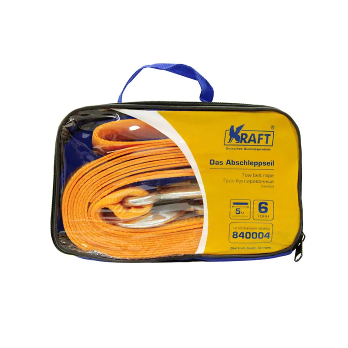 Трос буксировочный 6 тонн KRAFT KT840004