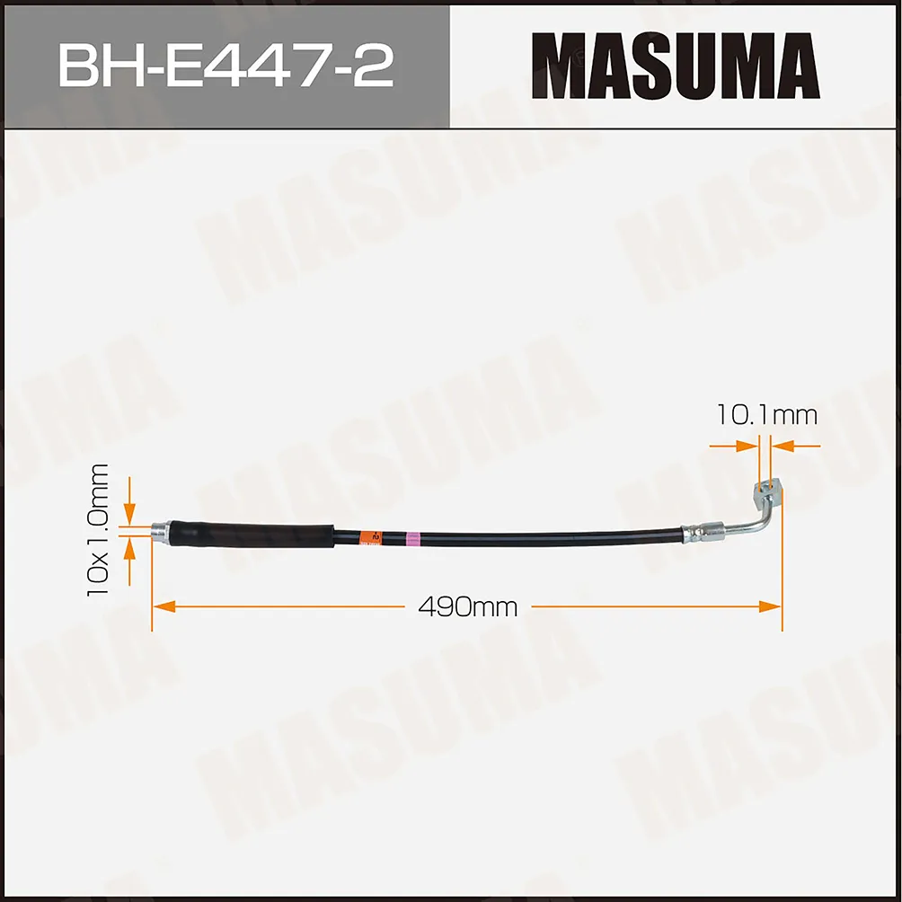 Шланг тормозной MASUMA OPEL- /rear/ MOKKA LH MASUMA BHE4472