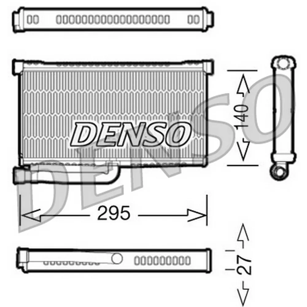 Радиатор отопителя VAG A6 DENSO DRR02004