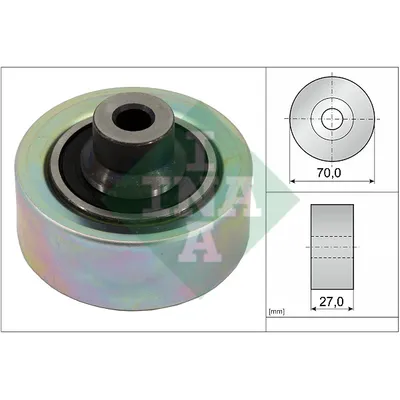 Ролик обводной ремня генератора Citroen C3 C4 1.6HDi 04> INA 532 0474 10