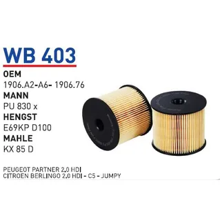 Фильтр топливный WUNDER FILTER WB-403