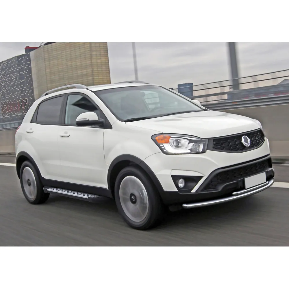 Порог-площадка Bmw-Style D173AL + комплект крепежа, RIVAL, Ssang Yong Actyon 2010-2013-2021 SsangYong Actyon II D173AL.5303.2
