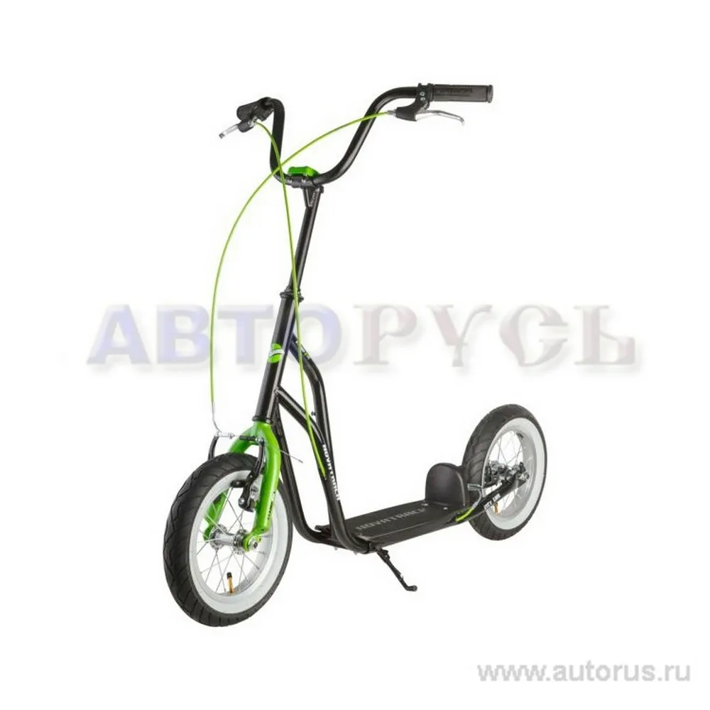 Самокат 2-х колесный 12 Внедорожный подростковый Novatrack 12STAMP №1 стальной не складной 100 кг черный 12STAMPN1.BK7