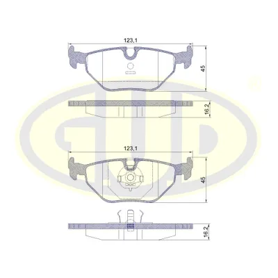 КОЛОДКИ ЗАД BMW E34 1.8-2.5TD 89-97/E32 3.0-5.0 85-94