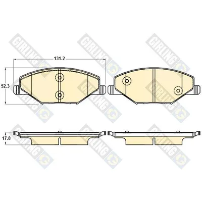 Колодки тормозные VW POLO (RUS) 11-SKODA FABIA 11- передние
