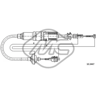 Трос сцепления SEAT CORDOBA 1,6-1,8 TDS 90CV AUTOMATIC Metalcaucho 83232