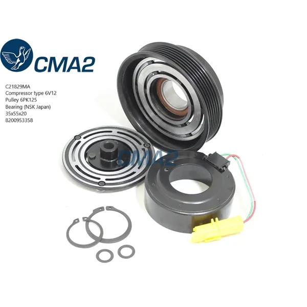 Муфта в сборе SD6V12 6PK125 (NSK подшипник) 8200953358 CMA2 C21829MA