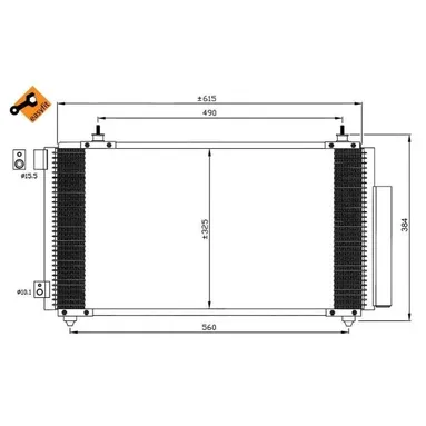 Радиатор кондиционера NRF 35576