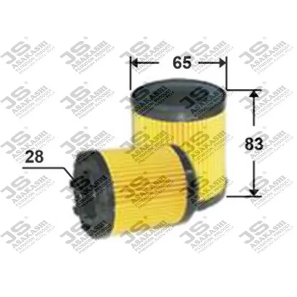 Фильтр масляный FIAT/FORD/OPEL/SUZUKI mot.1,3CDTI JS ASAKASHI OE0002